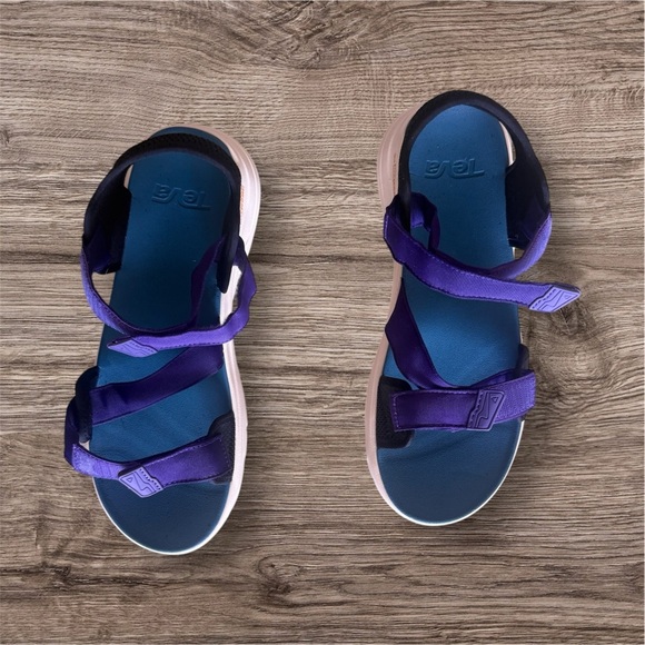 Teva Zymic sandals blue and purple men’s size 11 - Picture 2 of 16